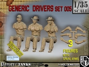 1/35 Generic Drivers Set005 in Tan Fine Detail Plastic