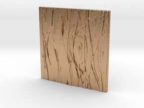 Floral  Decorative  tile 7.1x7.1x.5 cm in Natural Bronze