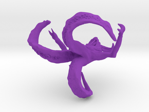 Bloody Tongue Mask of Nyarlethotep in Purple Processed Versatile Plastic: Small