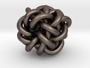 B&G Knot 04 in Polished Bronzed-Silver Steel