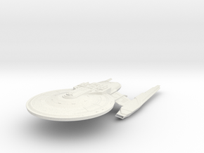 Alt Federation Ares Class Cruiser 4.5" Long in White Natural Versatile Plastic