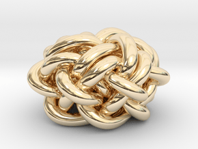 B&G Knot 02 in 14k Gold Plated Brass