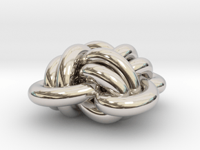 B&G Knot 03 in Rhodium Plated Brass