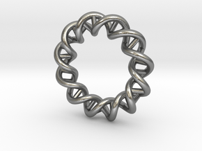 Mithocondria DNA pendant necklace in Natural Silver