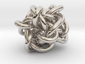 B&G Knot 06 in Rhodium Plated Brass