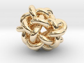 B&G Knot 05 in 14k Gold Plated Brass