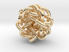 B&G Knot 09 in 14k Gold Plated Brass