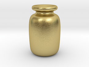 bottle in Natural Brass