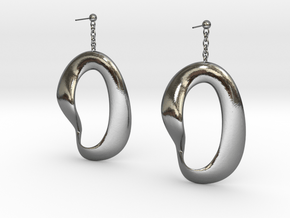 earing in Polished Silver (Interlocking Parts)