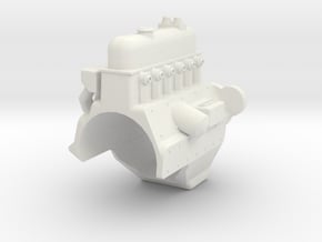 MST CFX UNIMOG ENGINE BLOCK in White Natural Versatile Plastic