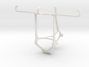 Controller mount for Steam & BLU Studio Selfie 2 - in White Natural Versatile Plastic