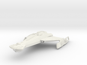 Klingon K24 Kavar Class Escort Destroyer 4.8" long in White Natural Versatile Plastic