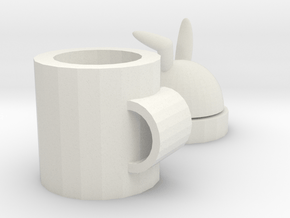 rabbit mug in White Natural Versatile Plastic: Medium