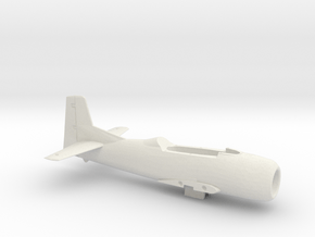 T-28B-200scale-06-OnTheDeck-AirFrame in White Natural Versatile Plastic