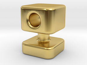 Knob 13 in Polished Brass