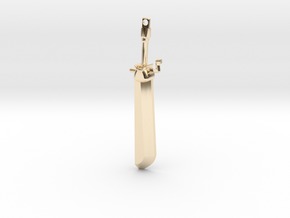 Critical Role Fjord's Falchion Pendant in 14K Yellow Gold