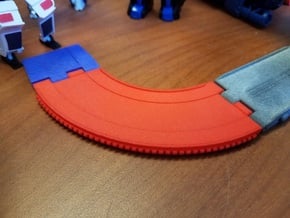 Titans Return Curved Extension Ramp in Red Processed Versatile Plastic