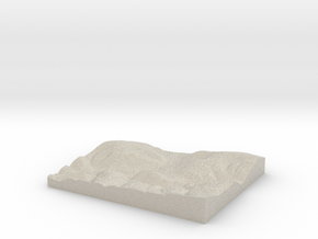 Model of Glade Run School in Natural Sandstone