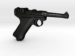 1/3 Scale German Luger  in Matte Black Steel