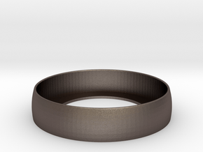 Beauty Ring / Bograt 22mm -- 24mm in Polished Bronzed-Silver Steel