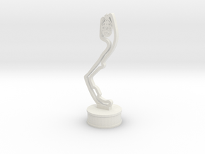 Monaco trophy in White Natural Versatile Plastic