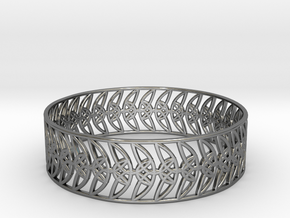 Enneper Curve Bracelet (004) in Fine Detail Polished Silver