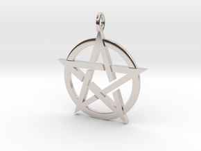 Pentagram Pendant in Platinum