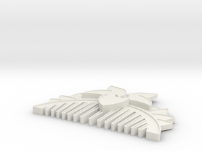 Mulan Comb in White Natural Versatile Plastic