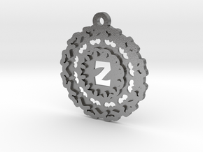 Magic Letter Z Pendant in Natural Silver