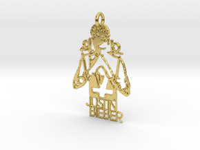 Justin Bieber Pendant - Exclusive Jewellery in Polished Brass