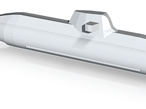 Type 212 submarine, Full Hull, 1/2400 in Tan Fine Detail Plastic