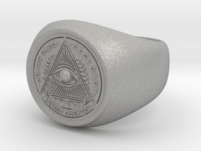 Illuminati Ring in Aluminum: 6.25 / 52.125