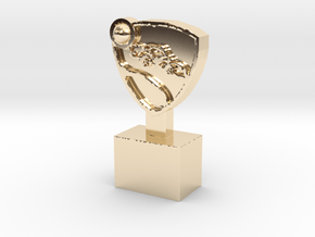 Rocket League Trophy in 14k Gold Plated Brass