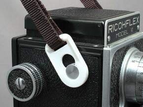 Strap Adapter for Ricohflex in White Natural Versatile Plastic