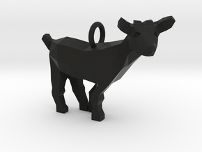 Goat Pendant in Black Natural Versatile Plastic