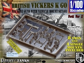 1/100 Vickers K GO Set401 in Tan Fine Detail Plastic