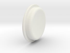 TBF# - 21700 - Button in White Natural Versatile Plastic