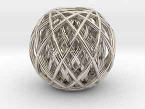 Rotating toruses between two wire frame spheres in Platinum