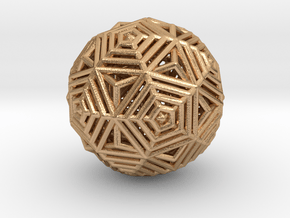 Dodecahedron to Icosahedron Transition in Natural Bronze
