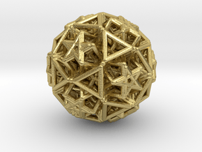 Hedron star Family Version 2 in Natural Brass