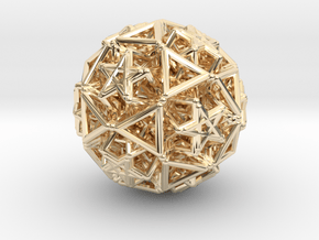 Hedron star Family Version 2 in 14k Gold Plated Brass