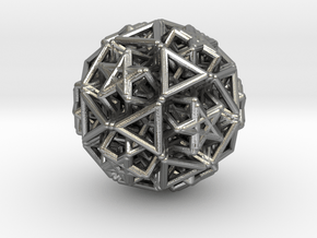 Hedron star Family Version 2 in Natural Silver