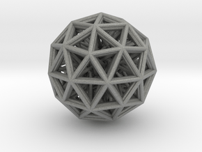 Geometric sphere with connected vertics in Gray PA12