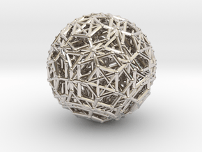 Dodeca & Icosa hedron families forming a sphere in Platinum