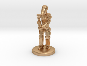 Battle Droid 20mm scale (25mm tall) in Natural Bronze