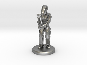 Battle Droid 20mm scale (25mm tall) in Natural Silver