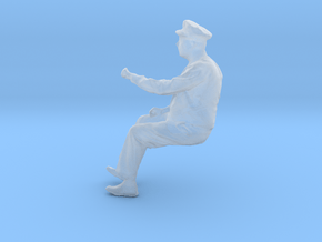 Seated Motorman Operator Figure for HO and O scale in Smooth Fine Detail Plastic: 1:48 - O