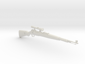 1/3rd Scale KAR 98 Sniper Rifle in White Natural Versatile Plastic