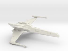 1/72 T-85 X-wing in White Natural Versatile Plastic