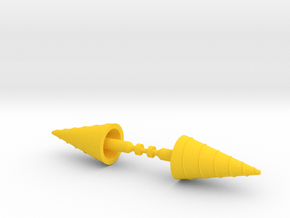 Steel Jeeg Drill Missiles in Yellow Processed Versatile Plastic